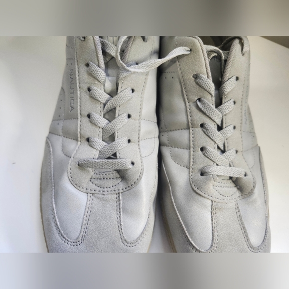 Nautica Men's US 12 Classic Low Top Lace Up Oxford Gray Sneakers Csual - Picture 5 of 10